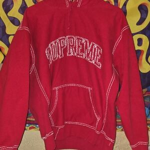 Supreme Bold Red Men's Hoodie
